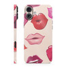 Glossy Glitter Phone Skin Compatible with Apple iPhone 16 Plus Many Kisses Premium 3M Vinyl Protective Wrap Decal Cover