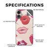 Glossy Glitter Phone Skin Compatible with Apple iPhone 16 Plus Many Kisses Premium 3M Vinyl Protective Wrap Decal Cover
