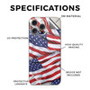 Carbon Fiber Phone Skin Compatible with Apple iPhone 16 Pro Max Patriot Premium 3M Vinyl Protective Wrap Decal Cover Eas