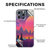 Phone Skin Compatible with Apple iPhone 16 Pro Max Synthwave Fringe Premium 3M Vinyl Protective Wrap Decal Cover Easy to