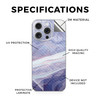 Carbon Fiber Phone Skin Compatible with Apple iPhone 16 Pro Whirlwind Premium 3M Vinyl Protective Wrap Decal Cover Easy