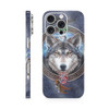 Glossy Glitter Phone Skin Compatible with Apple iPhone 16 Pro Wolf Dreamcatcher Premium 3M Vinyl Protective Wrap Decal C