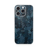 Phone Skin Compatible with Apple iPhone 16 Pro Blue Hexa Camo Premium 3M Vinyl Protective Wrap Decal Cover Easy to Apply