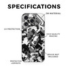 Phone Skin Compatible with Apple iPhone 16 Pro Black Modern Camo Premium 3M Vinyl Protective Wrap Decal Cover Easy to Ap