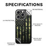 Phone Skin Compatible with Apple iPhone 16 Pro American Camo Premium 3M Vinyl Protective Wrap Decal Cover Easy to Apply