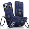 XYZ for iPhone 16 Pro Max Case with Stand Phone Case with Slide Camera Cover Foldable Double Ring Holder MilitaryGrade S
