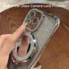 Changjia Magnetic Kickstand Glitter Case for iPhone 16 PlusCompatible with Magsafe Bling Sparkly Rhinestones with Camera