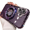 Changjia Magnetic Kickstand Clear Case for iPhone 16 Plus Compatible with Magsafe Glitter Bling Sparkly Rhinestones with