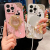 Changjia Magnetic Kickstand Glitter Case for iPhone 16 Plus Compatible with Magsafe Cute Bling Sparkle Butterfly Ring St