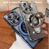 Changjia Magnetic Stand Glitter Case for iPhone 16 PlusCompatible with Magsafe Luxury Bling Sparkly Rhinestones with Cam
