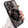 Changjia Magnetic Kickstand Glitter Case for iPhone 16 Pro Max Compatible with Magsafe Luxury Bling Sparkly Diamond Rhin
