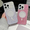 Changjia Magnetic Glitter Case for iPhone 16 Pro MaxCompatible with Magsafe Cute Bling Sparkly Shiny Soft TPU Bumper Sho