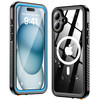 Oterkin Waterproof Case for iPhone 16 Plus Case Compatible with MagSafe Full Body Rugged 16 Plus Phone Case with Builtin