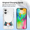 Yomjew 2 Pack Christmas Clear Magnetic Phone Case for iPhone 16 61 Compatible with Magsafe Cute Cover with Red Xmas Snow