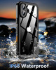 Oterkin Waterproof Case for iPhone 16 Case 360 Full Body Rugged 16 Phone Case with Builtin HD Screen Camera Protector 12
