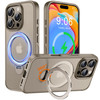 Derwav Multiin1 Magnetic Kickstand Ring Holder for iPhone 16 Pro Case Compatible with MagSafe 360Rotatable Stand with Mi