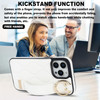 Ephoou Finger Loop Ring Wrist Band Case for iPhone 16 Pro Max with Keychain Adjustable Wristband Holder Kickstand Stand