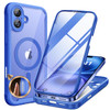 Miracase Magnetic for iPhone 16 Plus Case FullBody Phone with Builtin Glass Screen Protector Compatible with MagSafe Mil