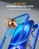 Miracase Magnetic for iPhone 16 Plus Case FullBody Phone with Builtin Glass Screen Protector Compatible with MagSafe Mil