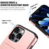 Ueokeird Case for iPhone 16 Pro Wallet Case Card Holder Heavy Duty Protective Dual Layer Shockproof Hidden Card Slot Sli