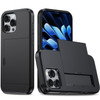 Ueokeird Case for iPhone 16 Pro Max Wallet Case Card Holder Heavy Duty Protective Dual Layer Shockproof Hidden Card Slot