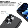 Ueokeird Case for iPhone 16 Pro Max Wallet Case Card Holder Heavy Duty Protective Dual Layer Shockproof Hidden Card Slot