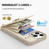 LAMEEKU for iPhone 16 Pro Max Case Wallet with Card Holder 360 Rotation Ring Kickstand Leather Protective Case for iPhon