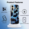 buccilly Compact Case for iPhone 16 Black cat DesignCompatible with Magsafe Cute Soft Slim TPU Shockproof Protective Bum