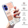 AOSSXIN Boho Jesus Collage Case for iPhone 16Christian Quote Bible Verse CollageSoft TPU Protective Cover Case Compatibl
