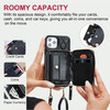 JUSTRAL Crossbody Wallet Case for iPhone 16 Pro Max Quilted PU Leather Zipper Phone Purse with Card Holder Coin Pocket K