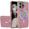 CCSmall for iPhone 16 Pro Max Case Glitter for WomenCompatible for MagSafe Plating Clear Slim Soft TPU Case Shiny Bling