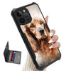 DHYYDSQZ for iPhone 16 Pro Max Phone Case 69 2024 Credit Card Holder Wallet for Men Women Slim Golden Retriever Dog Desi