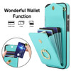 Asuwish Compatible with iPhone 16 Plus 67 inch Wallet Case Tempered Glass Screen Protector and RFID Blocking Ring Credit