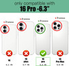 Furiet Argyle Wallet Case Compatible with iPhone 16 Pro 63 inch with Wrist Strap Shoulder Strap 9 Card Slot Zipper Purse