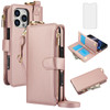 Asuwish Phone Case for iPhone 16 Pro Max Zipper Wallet with Screen Protector Strap Card Holder RFID Blocking Stand Flip