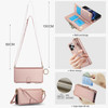 Asuwish Phone Case for iPhone 16 Pro Max Zipper Wallet with Screen Protector Strap Card Holder RFID Blocking Stand Flip