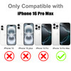 MOWIME Compatible with iPhone 16 Pro Max Case with Wrist Strap Upgraded Adjustable Wristband Kickstand Case for Women Gi