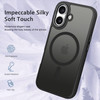GUAGUA for iPhone 16 Case Magnetic Phone Case for iPhone 16 Compatible with MagSafe Translucent Matte Skin Feeling Shock