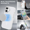 YINLAI Case for iPhone 16 iPhone 16 Phone Case Magnetic Compatible with Magsafe Carbon Fiber Support Wireless Charging M