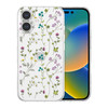 RALEAVO Floral Case for iPhone 16 Plus Clear with Flower Branch Pattern Cute Pone Cover for Girls Women Slim Thin Soft S