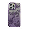 YTanazing Glitter 3D Butterfly Case for iPhone 16 Pro MaxCute Luxury Bling Sparkle Slim Plating Cover Women Girls Case f