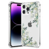 RALEAVO Case for iPhone 16 Pro Max 69inchCute Clear Floral Leaves Cover for Girls WomenSlim Soft TPU Bumper Protective f