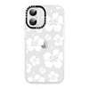 RUMDEY Clear Floral Flower Case for iPhone 16 Plus 67 Cute Preppy Crystal Pattern Aesthetic Design Soft Slim AntiYellow