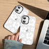 RUMDEY Clear Floral Flower Case for iPhone 16 Plus 67 Cute Preppy Crystal Pattern Aesthetic Design Soft Slim AntiYellow