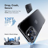 CASEKOO Designed for iPhone 16 Pro Max Case Crystal Clear Never Yellow Technology 12FT MilGrade Protection Transparent S