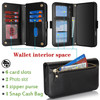 Jaorty for iPhone 16 Pro Phone Case with Card Holder for Women MenPhone Case Wallet for iPhone 16 Pro with Wrist StrapPU
