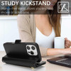 Jaorty for iPhone 16 Pro Phone Case with Card Holder for Women MenPhone Case Wallet for iPhone 16 Pro with Wrist StrapPU