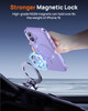 Lanhiem Magnetic for iPhone 16 Case 2 Pack Tempered Glass Screen ProtectorCompatible with MagSafe10 FT Military Grade Sh