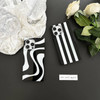 Reezaddin Rectangle Phone Case for iPhone 16 Pro 2024 Black White Swirl Striped Aesthetic Retro Cute Zebra Wave Pattern