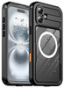 for iPhone 16 Plus Waterproof Case with Builtin Screen Protector Dustproof Shockproof Compatible with MagSafe Full Body